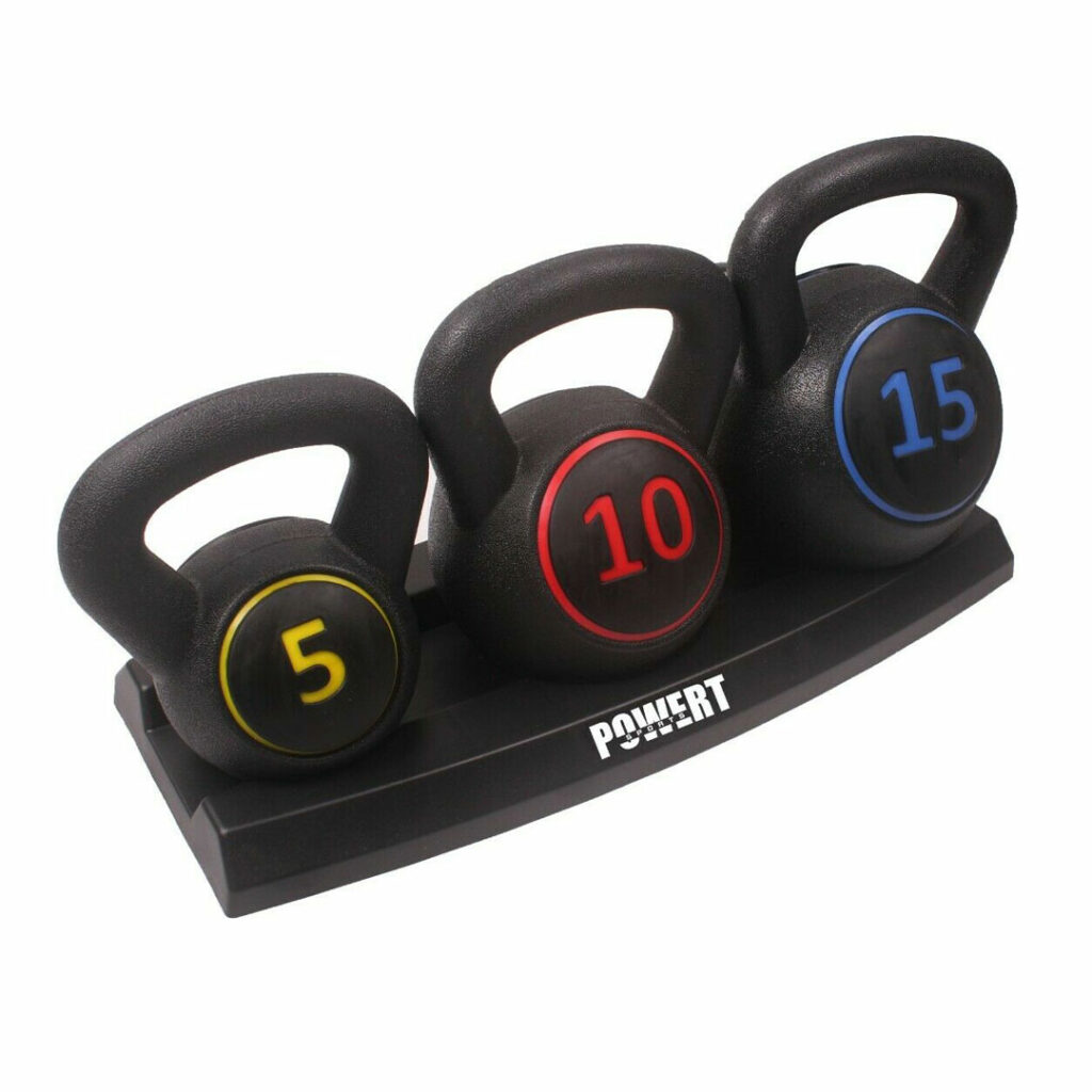 POWERT 3Piece Kettlebell Set DDG Fitness and Home Gym Equipment